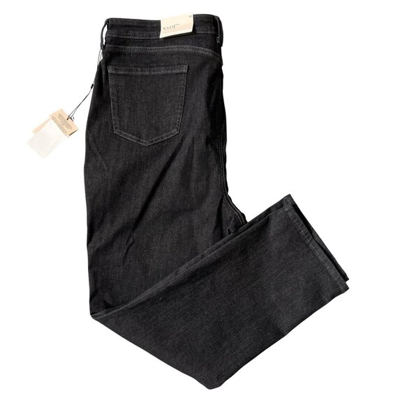 NYDJ NEW Sheri Slim Curve Shaper Womens 18 Jeans Black Denim Stretch Capsule - Picture 3 of 14